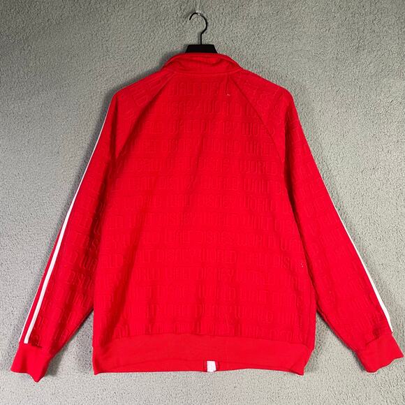 Walt‎ Disney World Red Track Jacket Large Unisex Adult Zip Varsity Embossed Logo - Picture 11 of 11